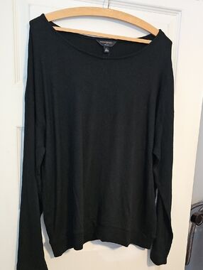 Banana Republic Black Long Sleeve Top